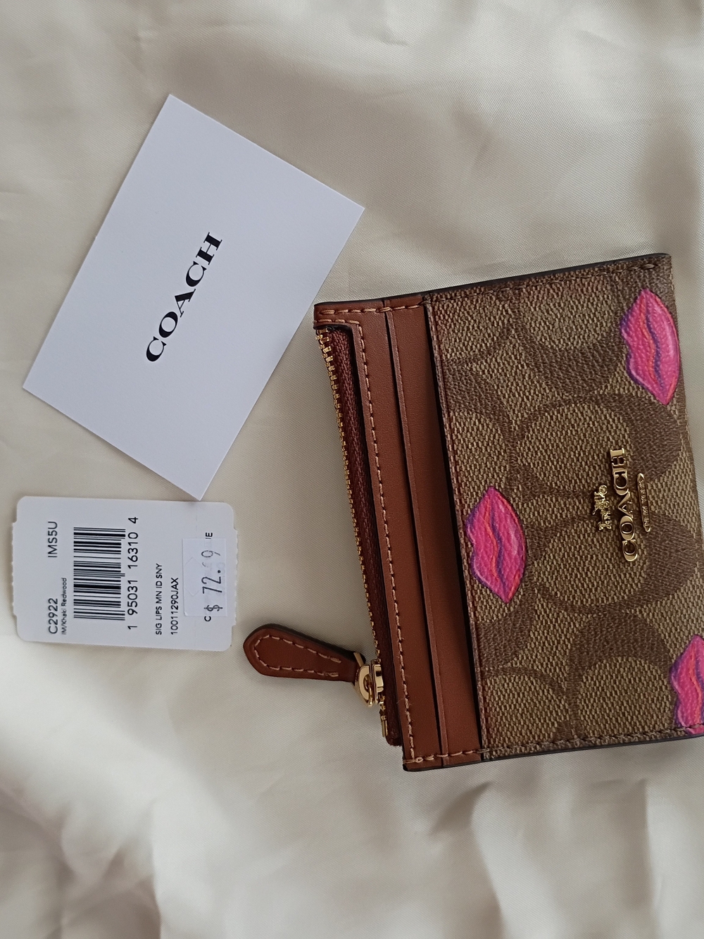 Coach Signature Sugar Lips Tote And Card Case Keychain ๐ - Picture 4 of 14